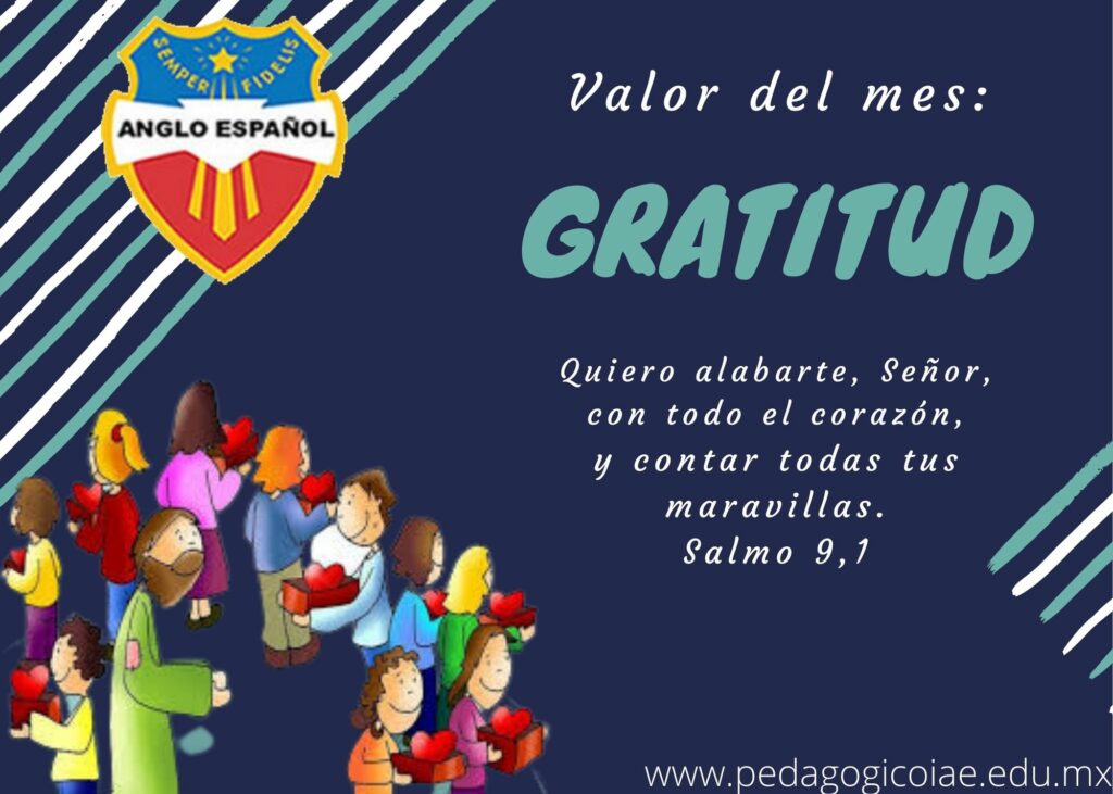 Valor del mes noviembre: Gratitud – IAE