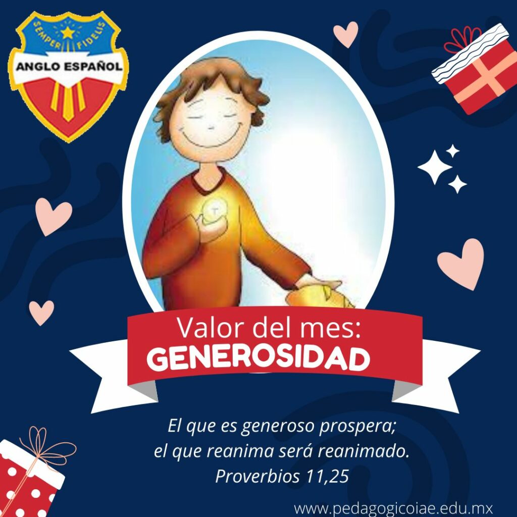 Valor Del Mes De Diciembre: Generosidad – IAE